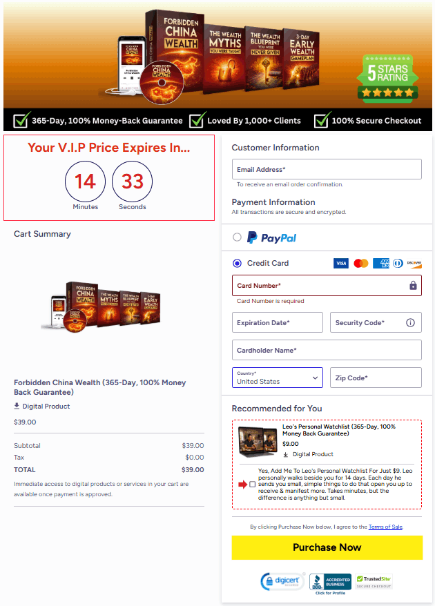 Forbidden china wealth buy